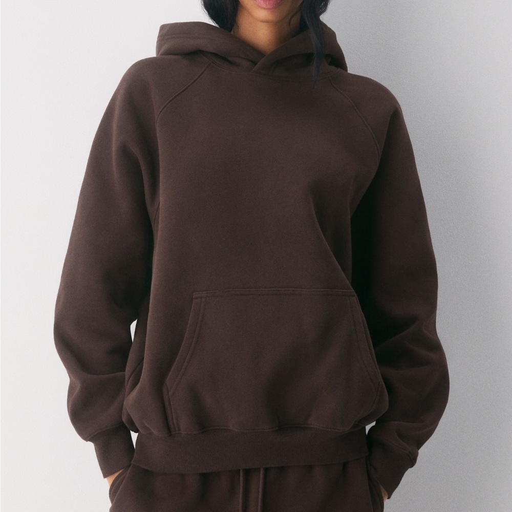 Aritzia Mega Raglan Hoodie Rich Mocha Brown